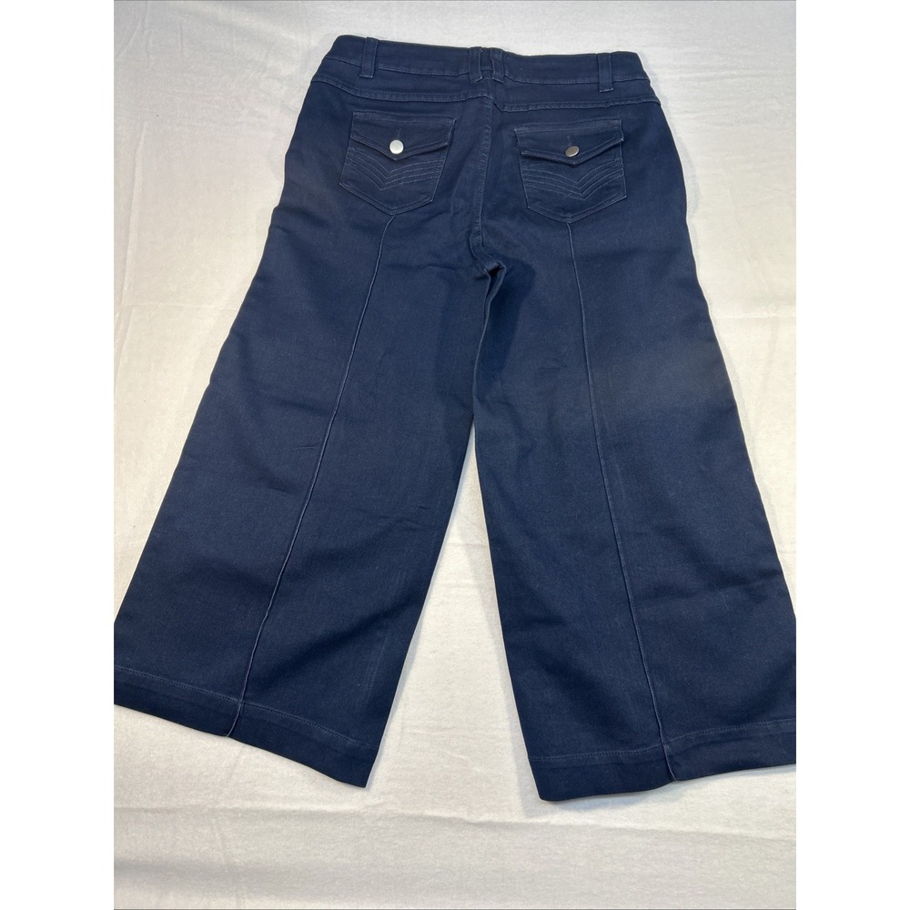 Monroe &‎ Main Women's Size 8 Denim  Dress Jeans Wide Leg Crop 32x23"